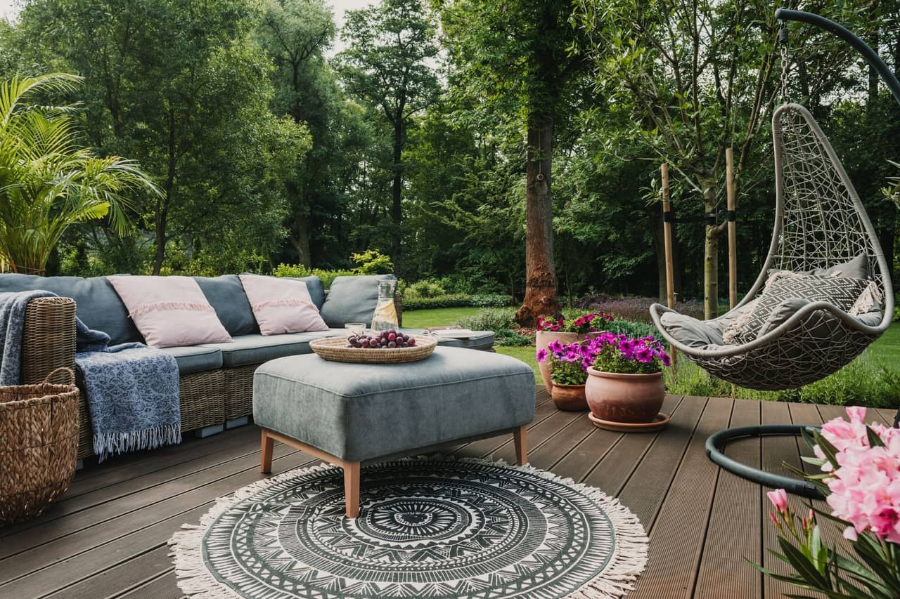 Lush green landscape maintenance